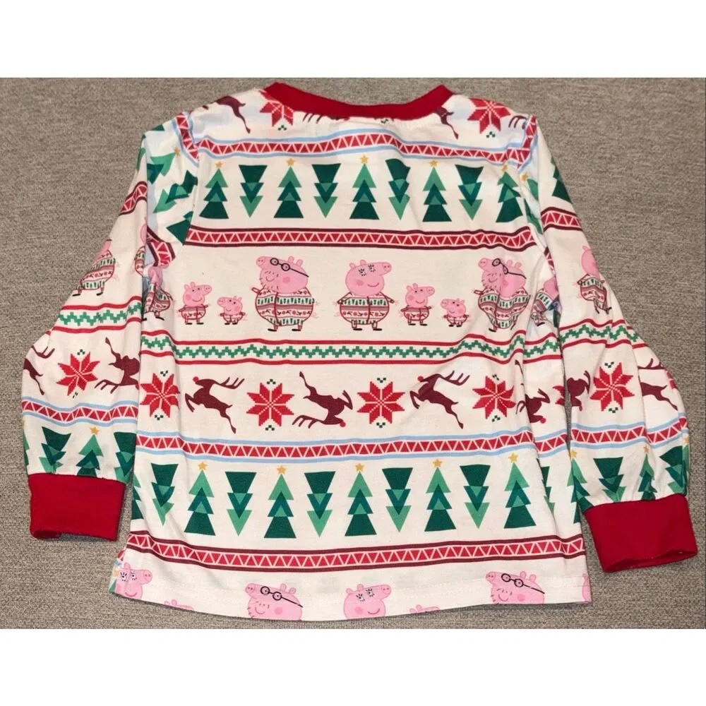 Peppa Pig Christmas Pajamas size 3-4